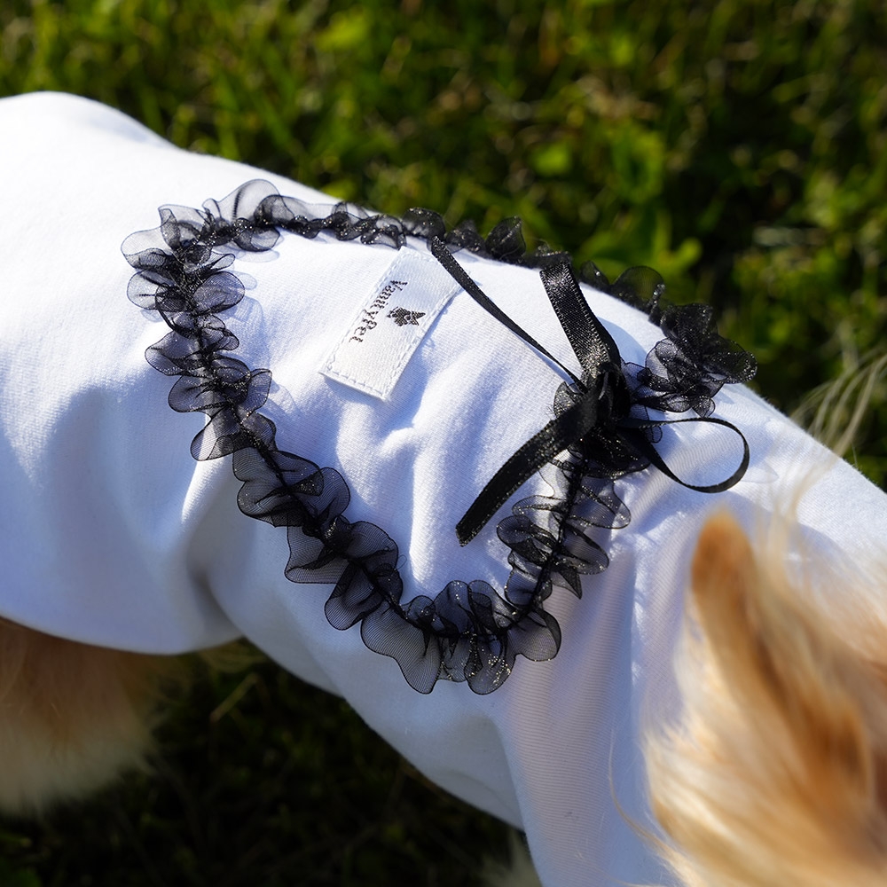 Fashionable Dog T-Shirt with Hearts "Sweet Heart"