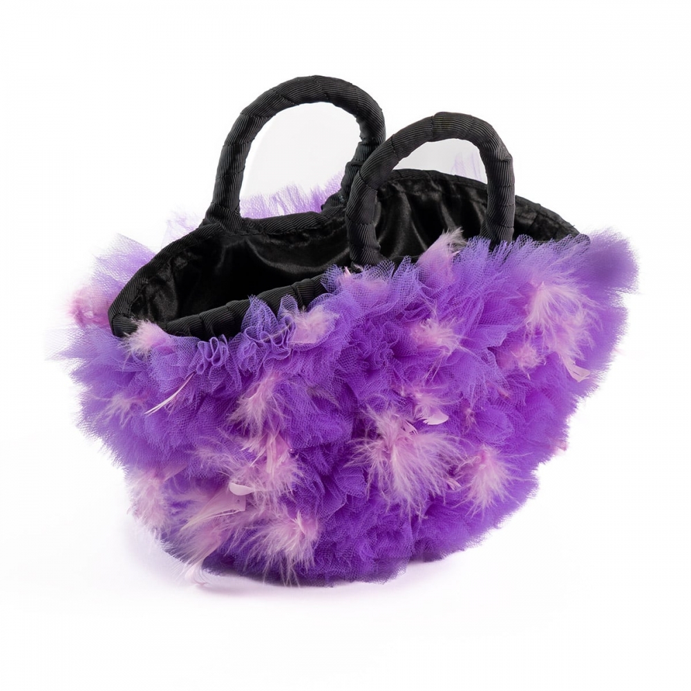 coffa borsa per cani di lusso in paglia con tulle la sportina night